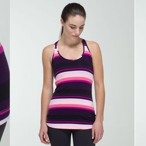 Lululemon Cool Racerback-Assorted Striped Bleached Coral